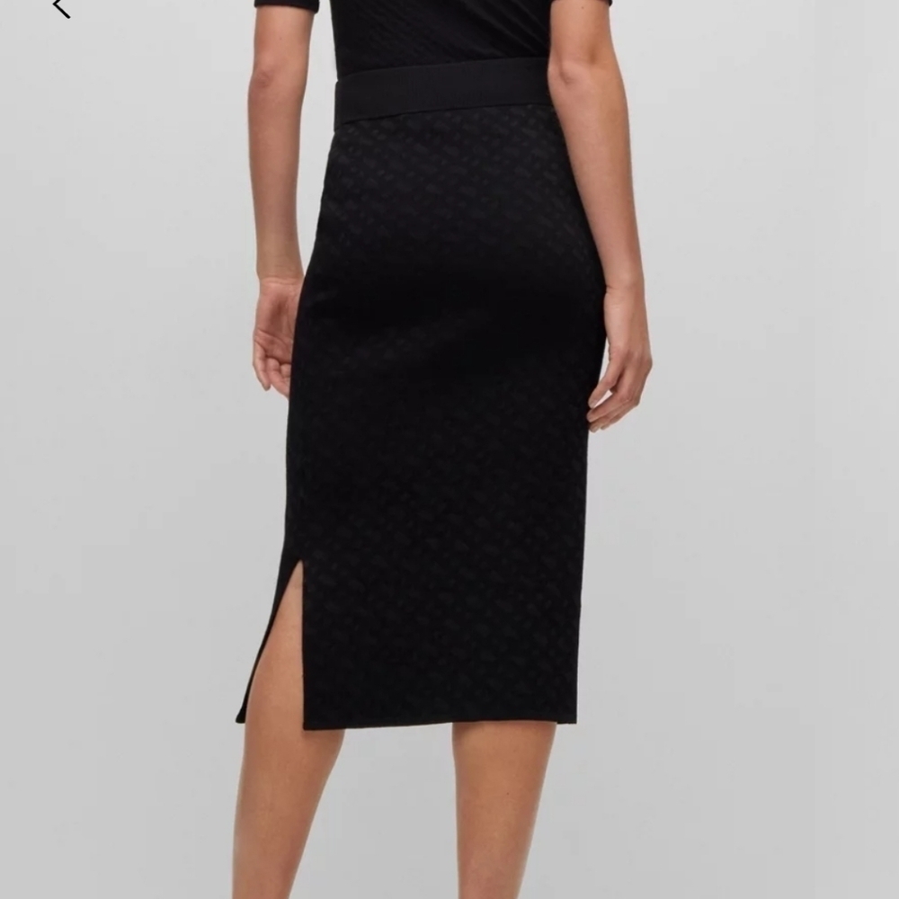 Hugo Boss Black Knit Pencil Skirt